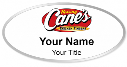 Custom name badges for Raising Canes Chicken Fingers
