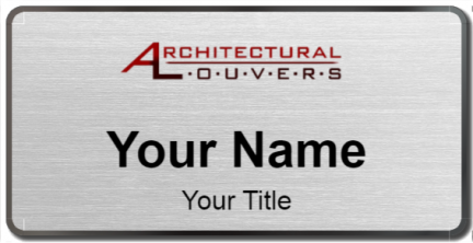 Custom name badges for Architectural Louvers