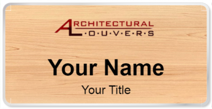Custom name badges for Architectural Louvers