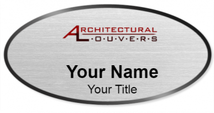 Custom name badges for Architectural Louvers