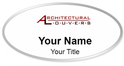 Custom name badges for Architectural Louvers