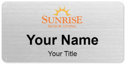 Custom name badges for Sunrise Senior Living Inc