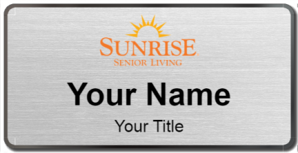 Custom name badges for Sunrise Senior Living Inc