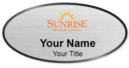 Custom name badges for Sunrise Senior Living Inc