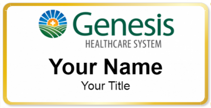 Custom name badges for Genesis Healthcare Systems