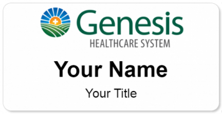 Custom name badges for Genesis Healthcare Systems