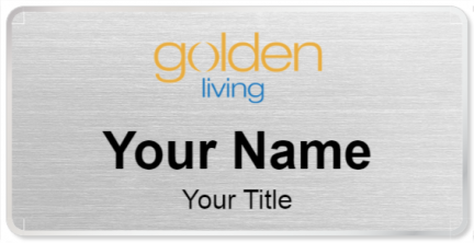 Custom name badges for Golden Living