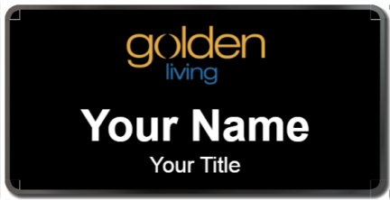 Custom name badges for Golden Living