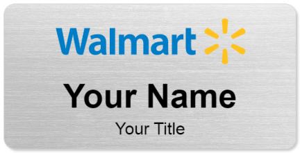 Custom name badges for Walmart