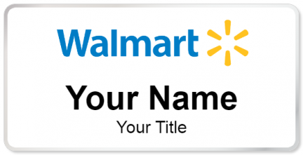 Custom name badges for Walmart