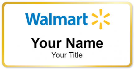 Custom name badges for Walmart