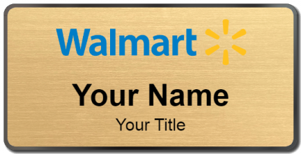 Custom name badges for Walmart