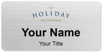Custom name badges for Holiday Retirement