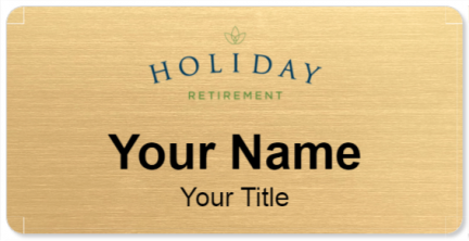 Custom name badges for Holiday Retirement