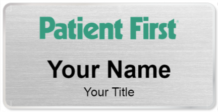 Custom name badges for Patient First