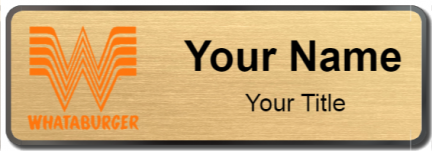 Custom name badges for Whataburger