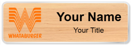 Custom name badges for Whataburger