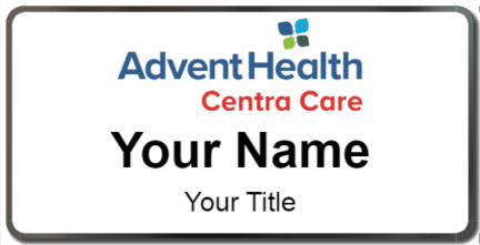 Custom name badges for Advent Health Centra Care