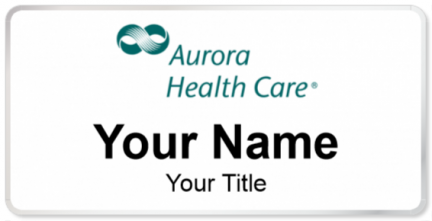 Custom name badges for Aurora Health Care