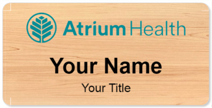 Custom name badges for Atrium Health