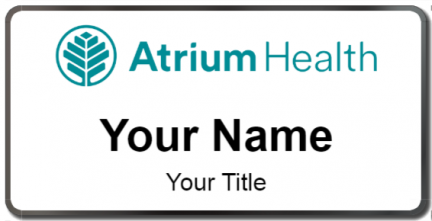 Custom name badges for Atrium Health