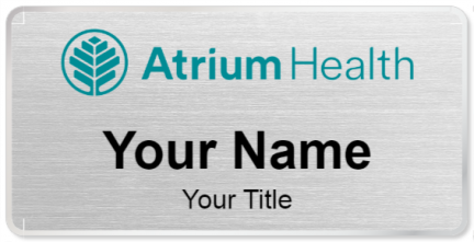 Custom name badges for Atrium Health