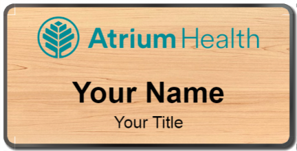 Custom name badges for Atrium Health