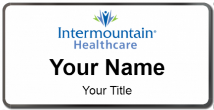 Custom name badges for Intermountain Healthcare