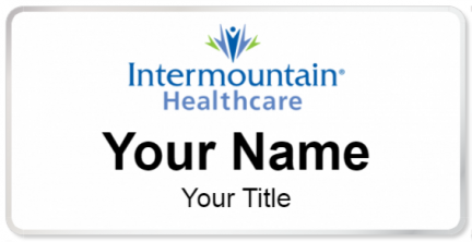 Custom name badges for Intermountain Healthcare