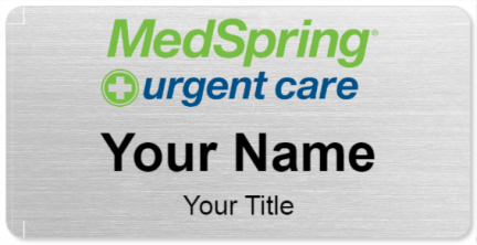 Custom name badges for MedSpring Urgent Care