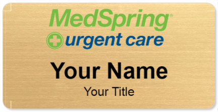 Custom name badges for MedSpring Urgent Care