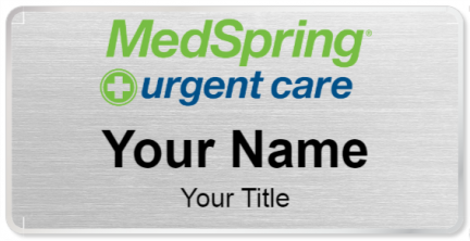 Custom name badges for MedSpring Urgent Care
