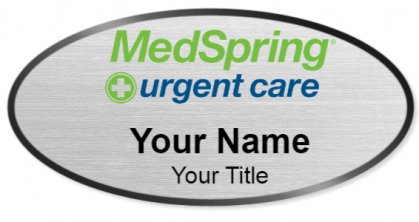 Custom name badges for MedSpring Urgent Care