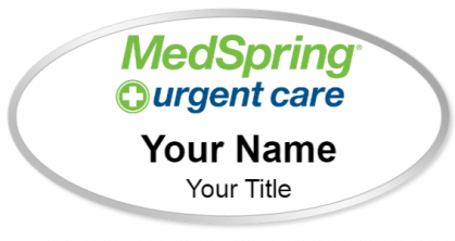 Custom name badges for MedSpring Urgent Care