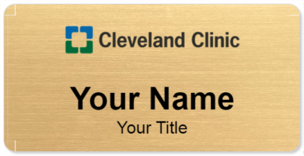 Custom name badges for Cleveland Clinic