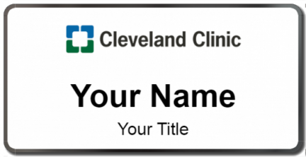 Custom name badges for Cleveland Clinic
