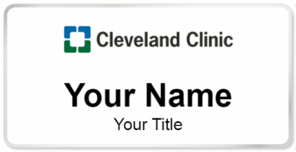 Custom name badges for Cleveland Clinic