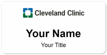 Custom name badges for Cleveland Clinic