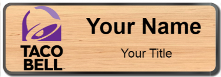 Custom name badges for Taco Bell
