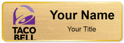 Custom name badges for Taco Bell