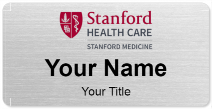 Custom name badges for Stanford Health Care