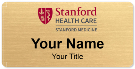 Custom name badges for Stanford Health Care