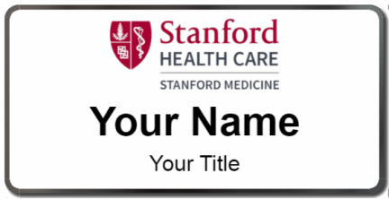 Custom name badges for Stanford Health Care