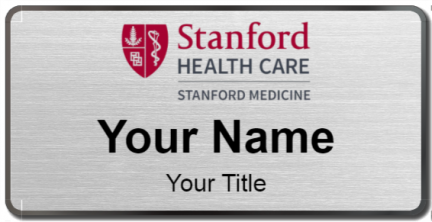 Custom name badges for Stanford Health Care
