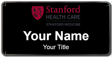 Custom name badges for Stanford Health Care