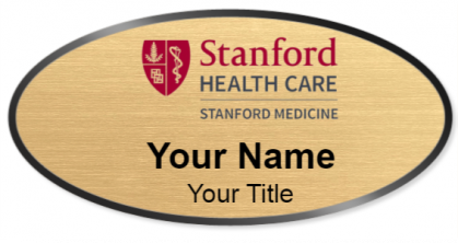 Custom name badges for Stanford Health Care