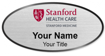 Custom name badges for Stanford Health Care