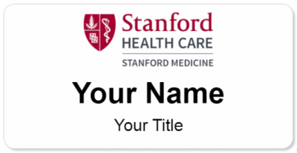 Custom name badges for Stanford Health Care