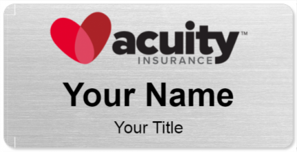 Custom name badges for Acuity Insurance