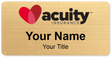 Custom name badges for Acuity Insurance